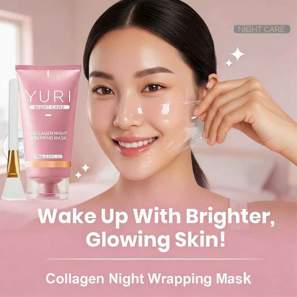 Masker Malam Kolagen 75ML Baru - Luxury Skincare Brands ulasan dan harga